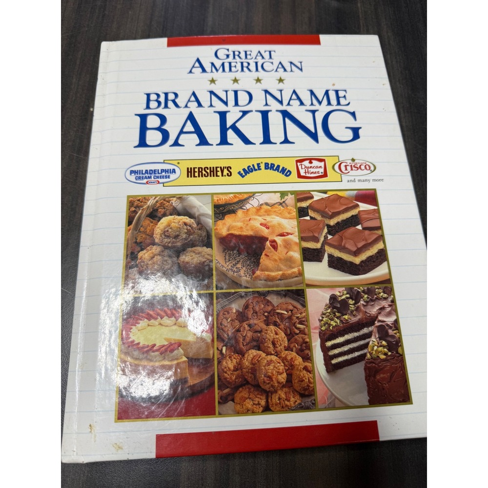 Great American Brand Name Baking Cookbook Spiral Bound Recipes Desserts Cakes